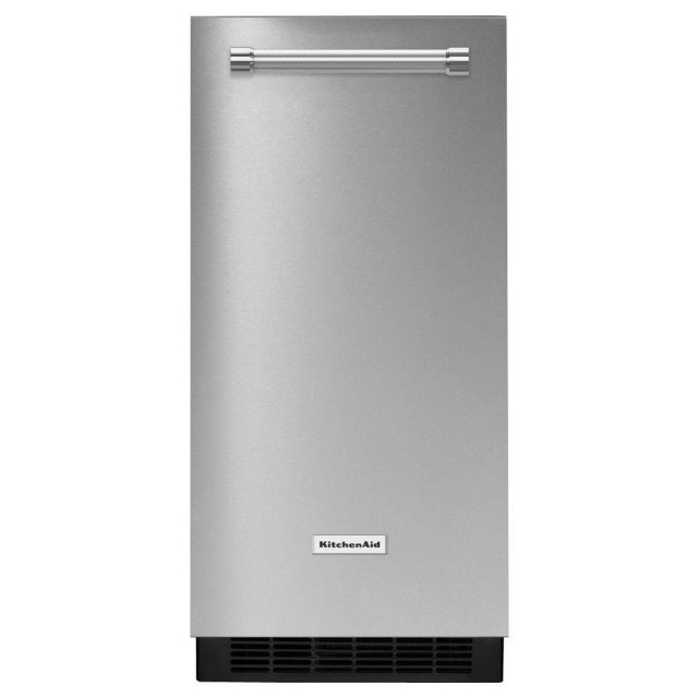 KitchenAid KUIX305ESS 15 in. Built-In or Freestanding Ice Maker in Stainless Steel